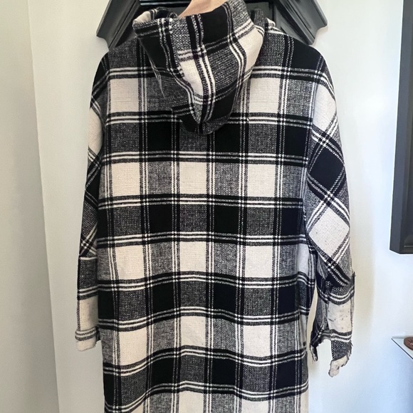 Fall plaid jacket mid length medium - Picture 3 of 4